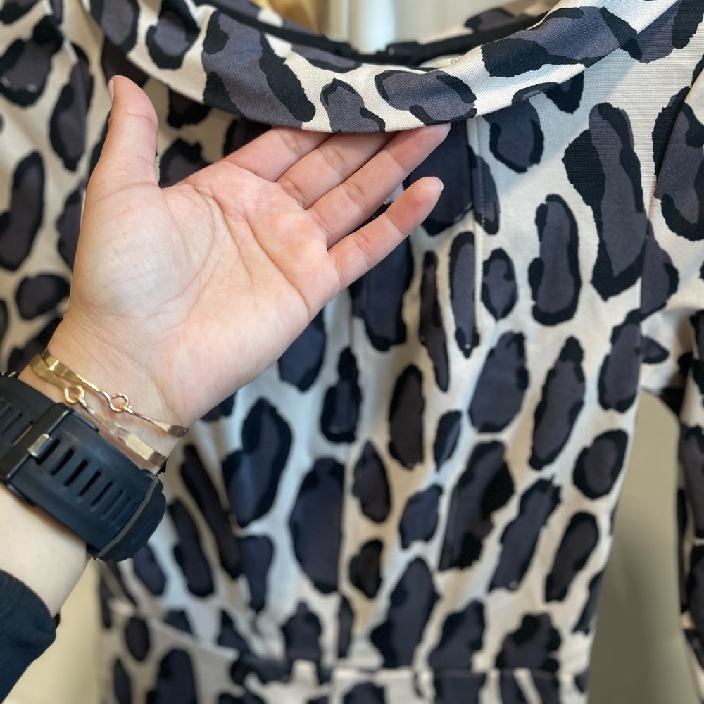 Boden Marisa Leopard Print Dress Size 2R - Picture 9 of 10